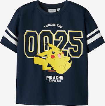 NAME IT Paita 'NMMMic Pokemon' värissä sininen: etupuoli