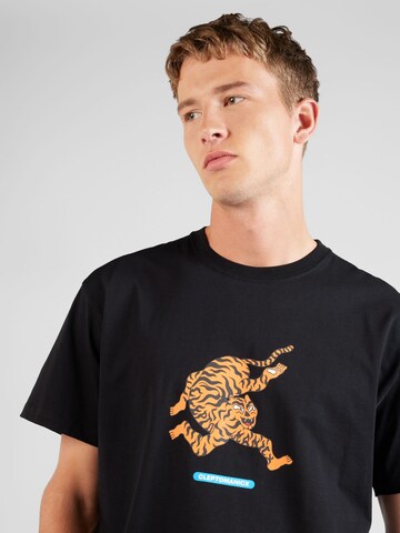 Cleptomanicx T-Shirt 'Tiger Limbs' in Schwarz