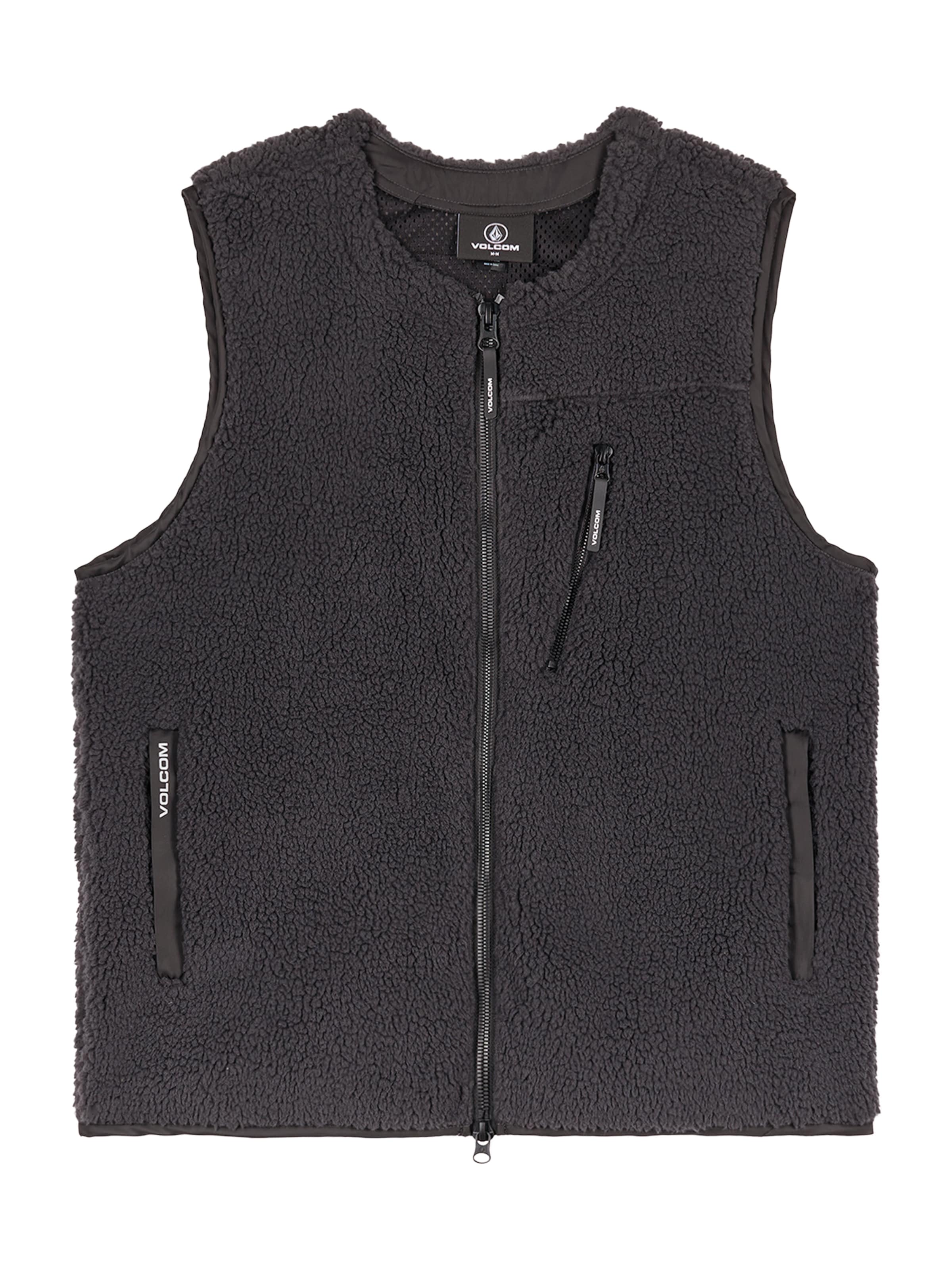 Volcom Gilet 'Arch Stone' en brun foncé, Vue avec produit