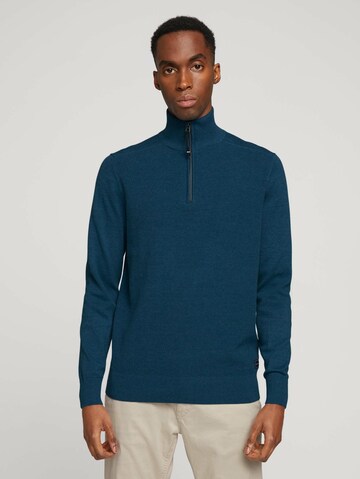 TOM TAILOR Sweater in Blue: front