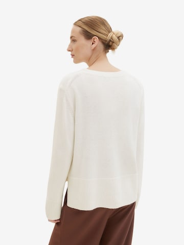 Pull-over TOM TAILOR en blanc