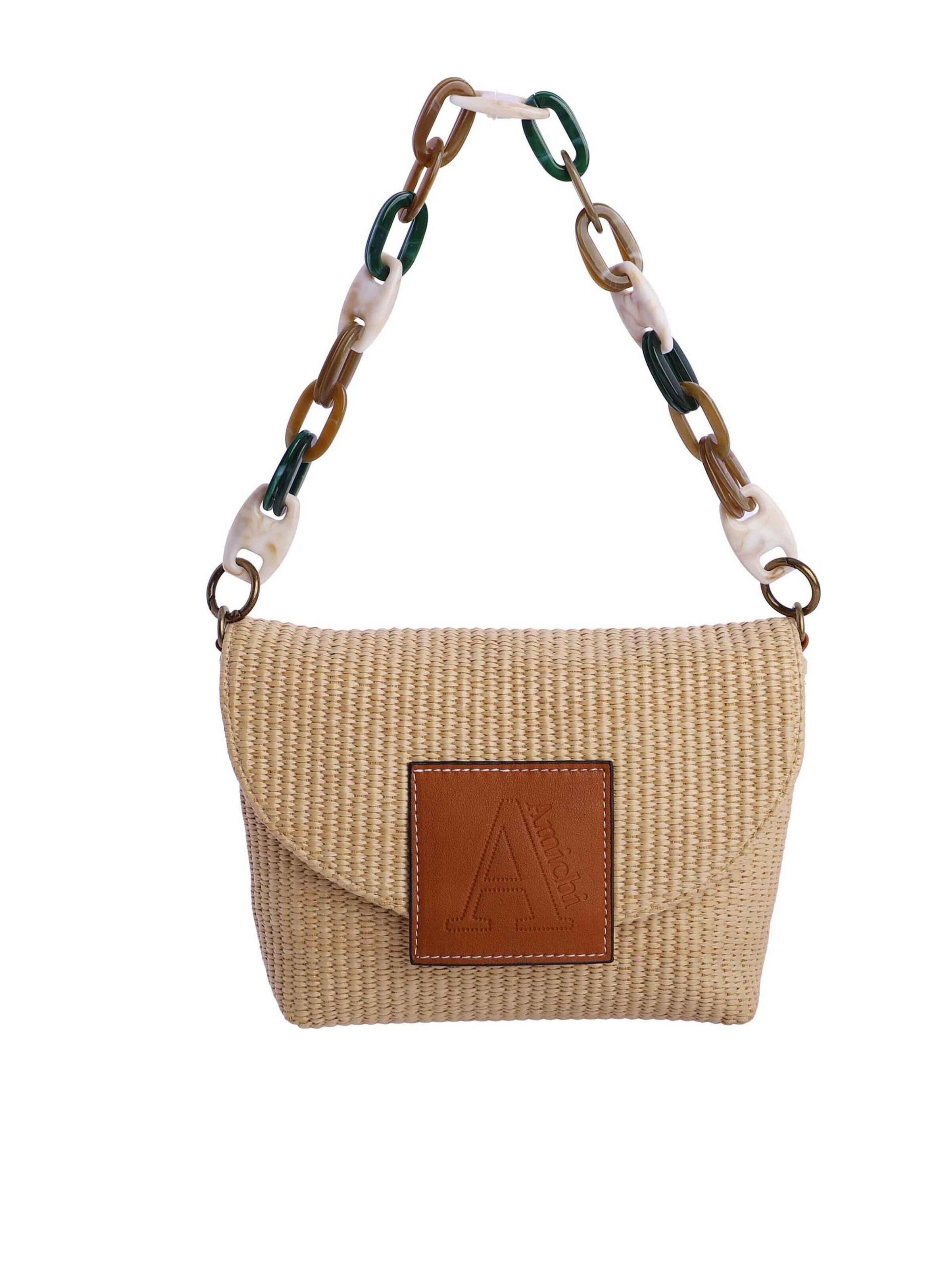 Amichi - Bolso de hombro en beige: frente