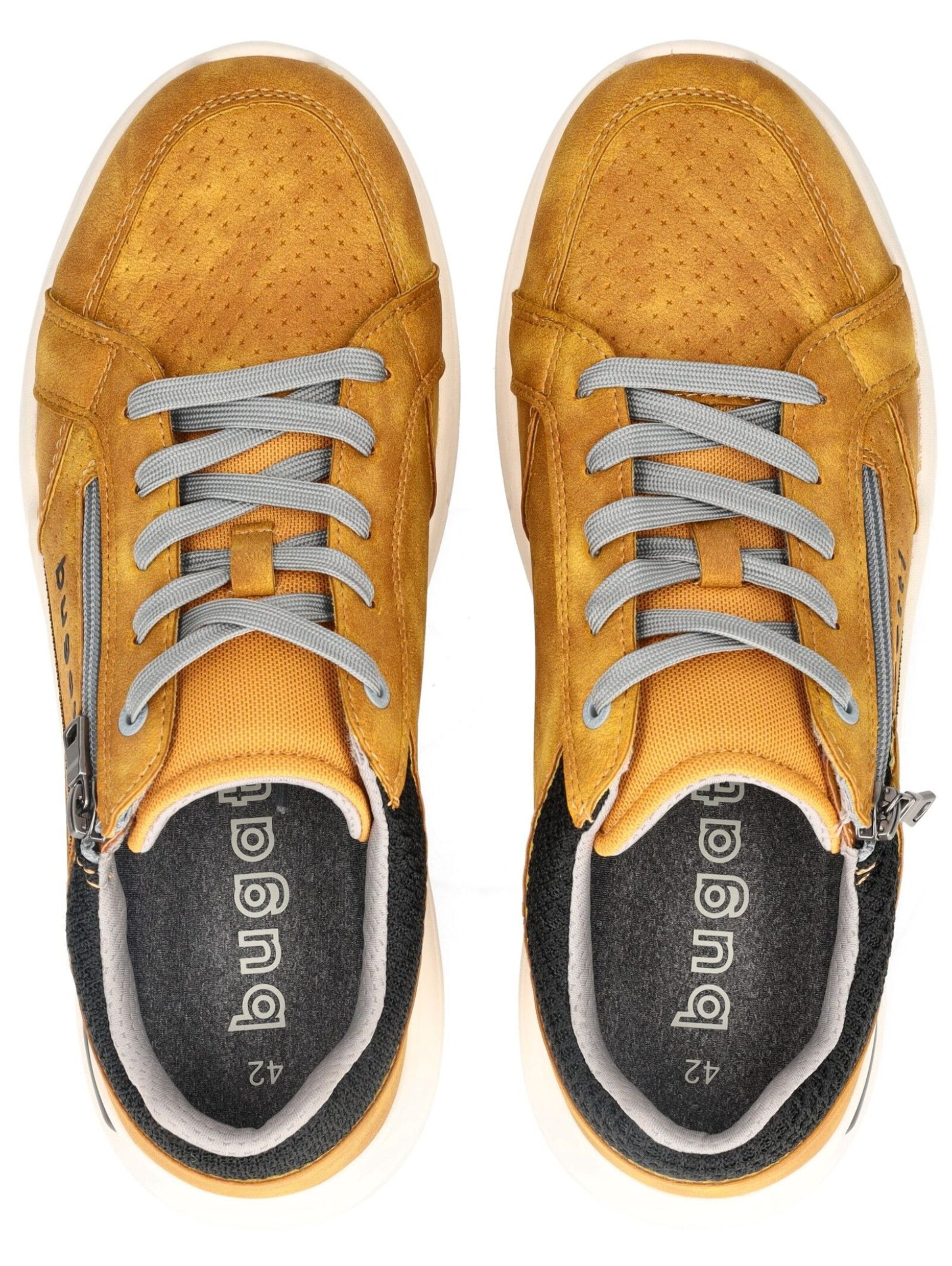 Sneaker bassa di bugatti in giallo