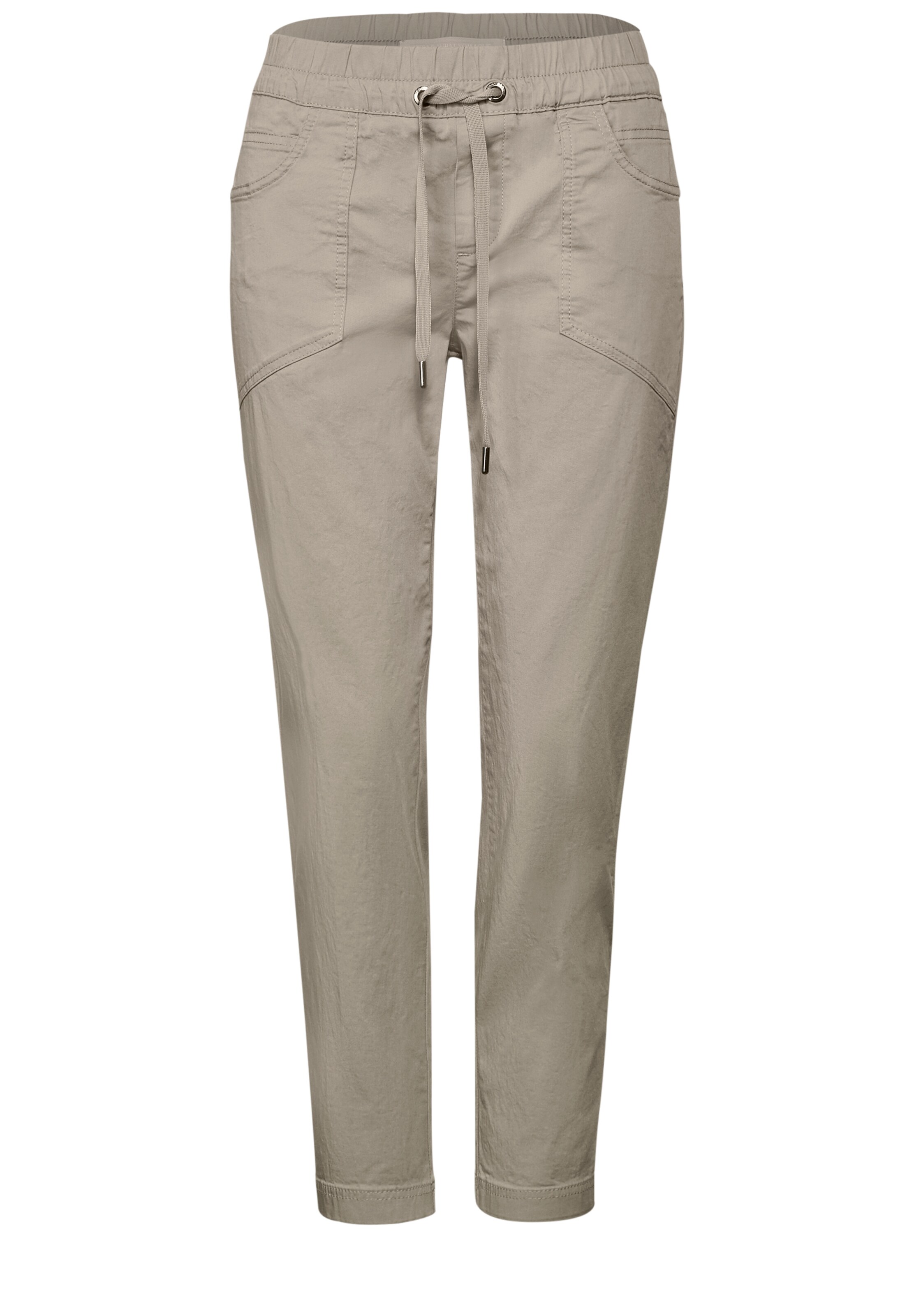 STREET ONE Slimfit Hose in Grau: Vorderseite