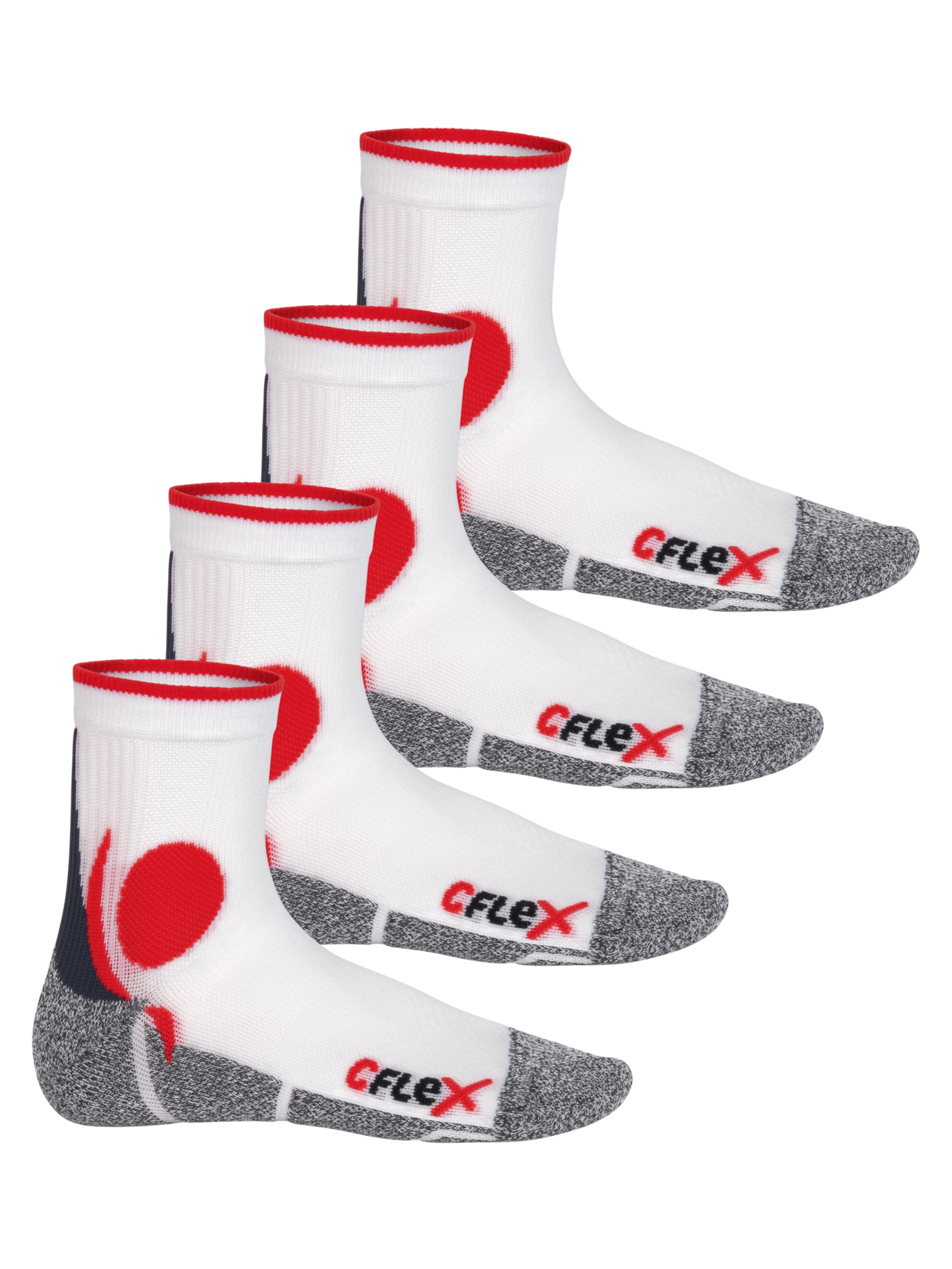 cflex Sportsocken‌ in Rot: Vorderseite