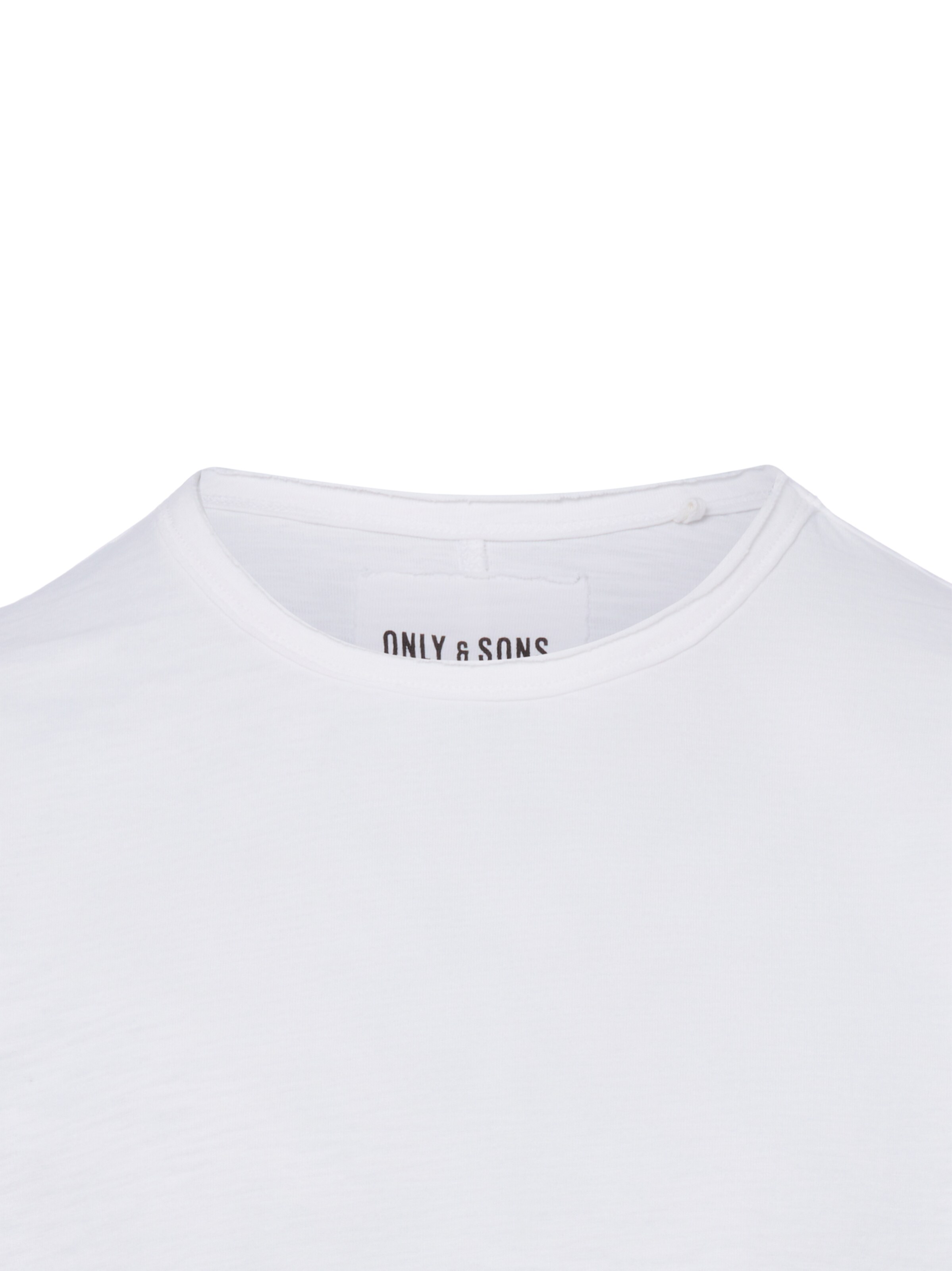 Only & Sons Tričko ' ONSBenne Longy ' – bílá