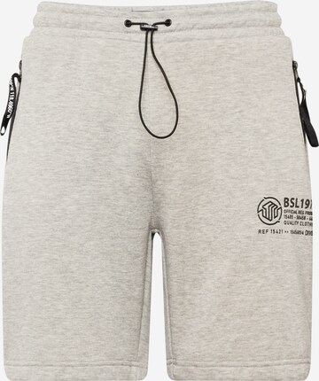 BRAVE SOUL Regular Панталон 'MSRT-581 GHETTS' в сиво: отпред