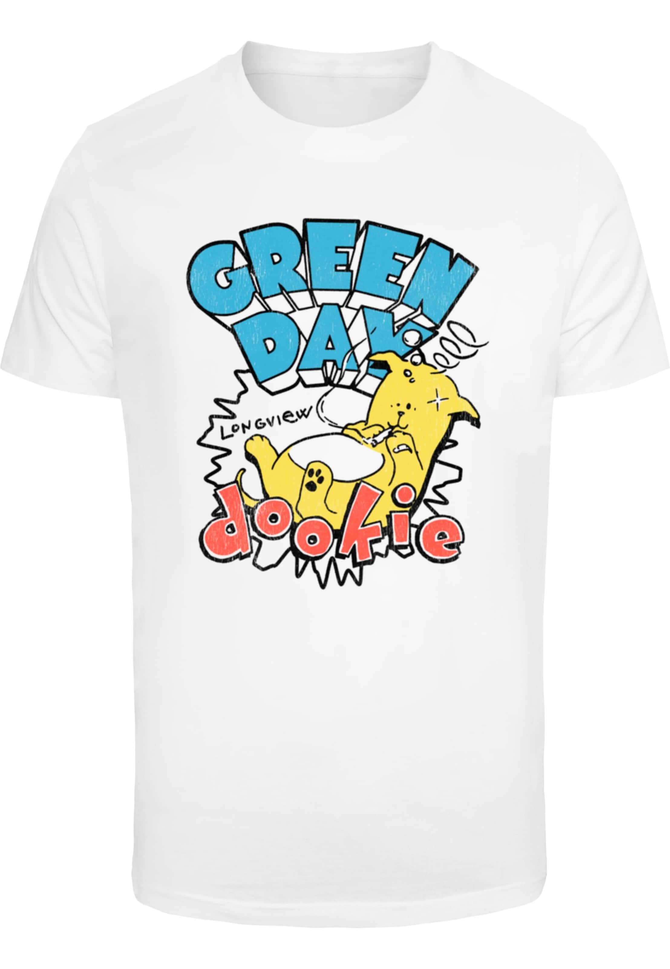T-Shirt 'Green Day Dookie' Merchcode en blanc : devant