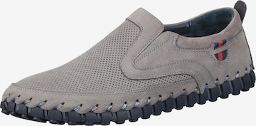 MANITU Classic Flats in Grey: front