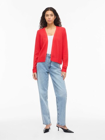 Cardigan 'VILollo' VILA en rouge