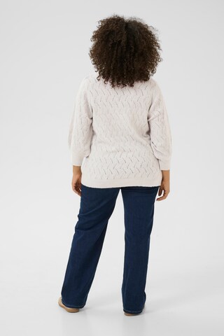 Pull-over 'Anita' KAFFE CURVE en gris