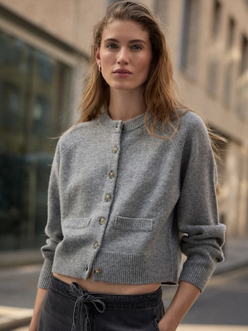 Next Knit cardigan 'N. Premium' in Grey: front