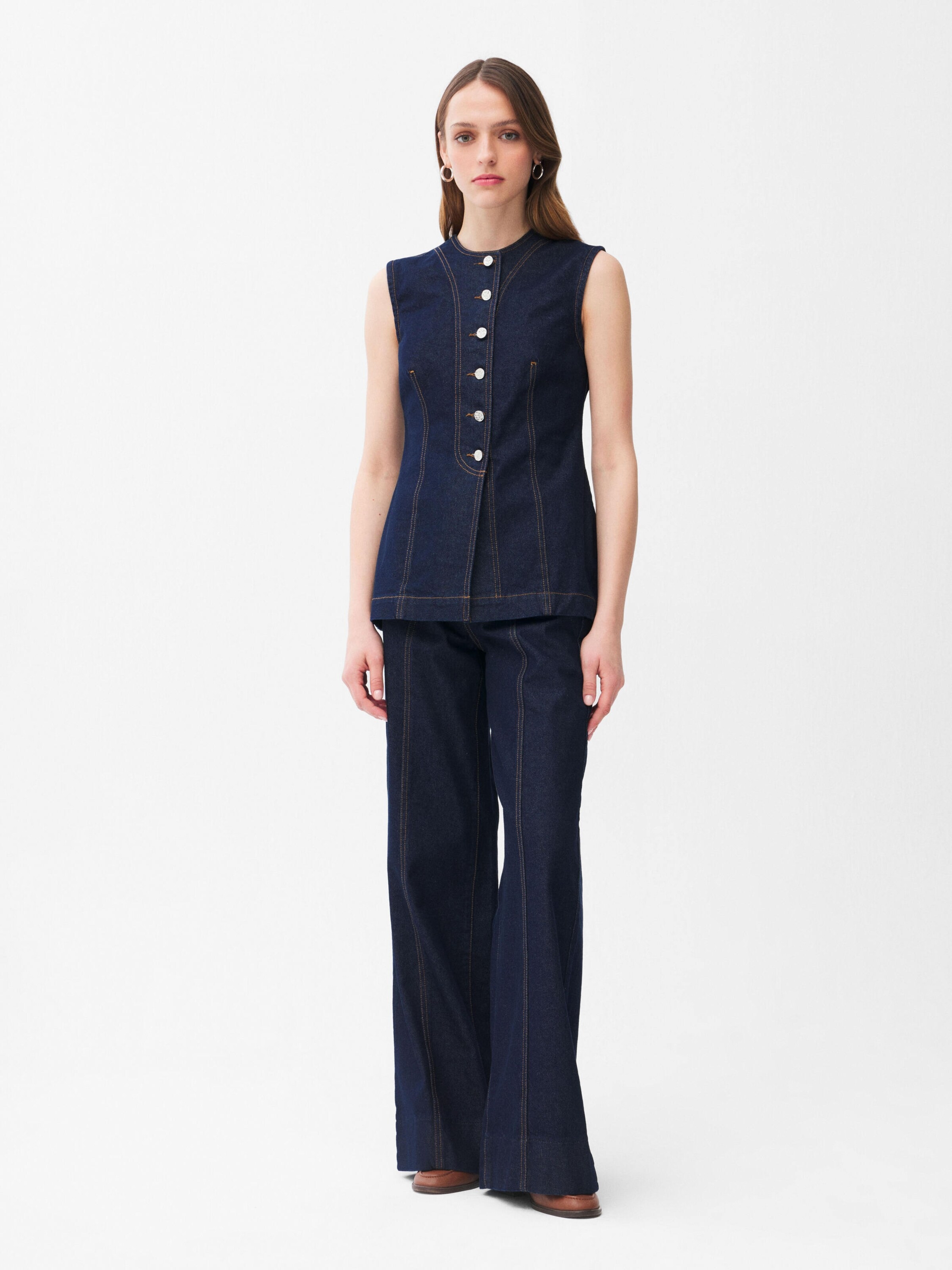 adl Wide leg Jeans in Blauw