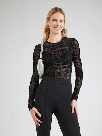 Versace Jeans Couture Блуза боди в черно: отпред