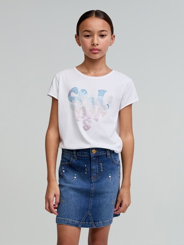 Tricou de la Scalpers pe alb