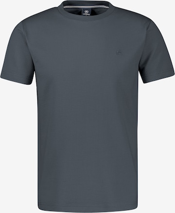 LERROS T-Shirt in softer Seersucker-Qualität mit bequemem O-Neck in Grau: Vorderseite