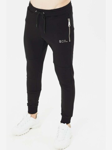 SCR. Slimfit Sportbyxa 'NEDRO' i svart