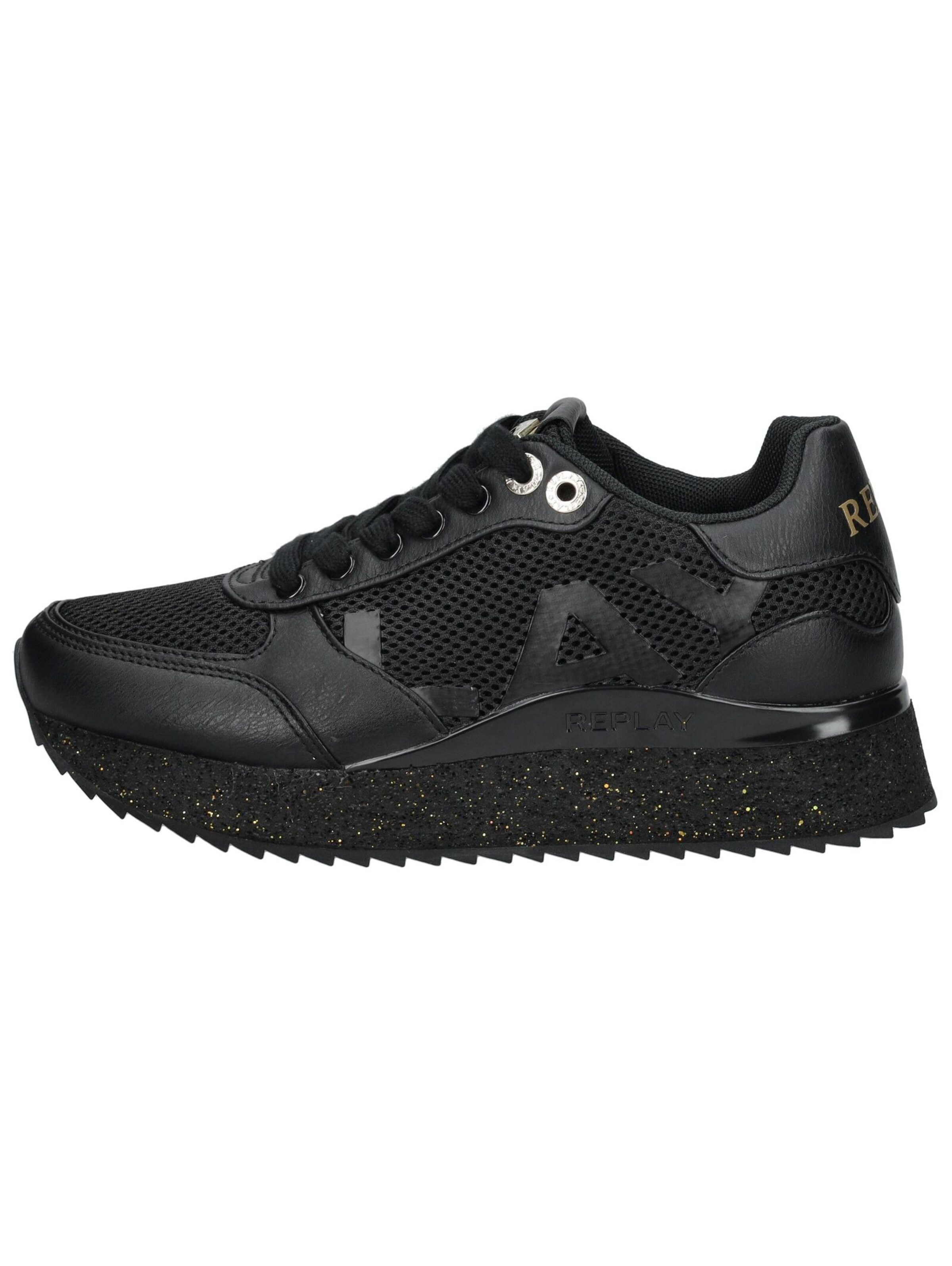 REPLAY Platform trainers in Black
