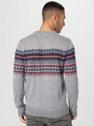 BRAVE SOUL Sweater 'SEYMOUR' in Grey