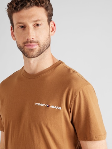 T-Shirt Tommy Jeans en marron