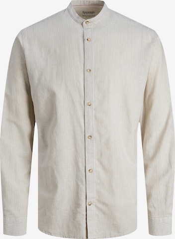 JACK & JONES Comfort Fit Skjorte 'Summer Band' i brun: forside