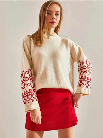 Bianco Lucci Sweater in Beige