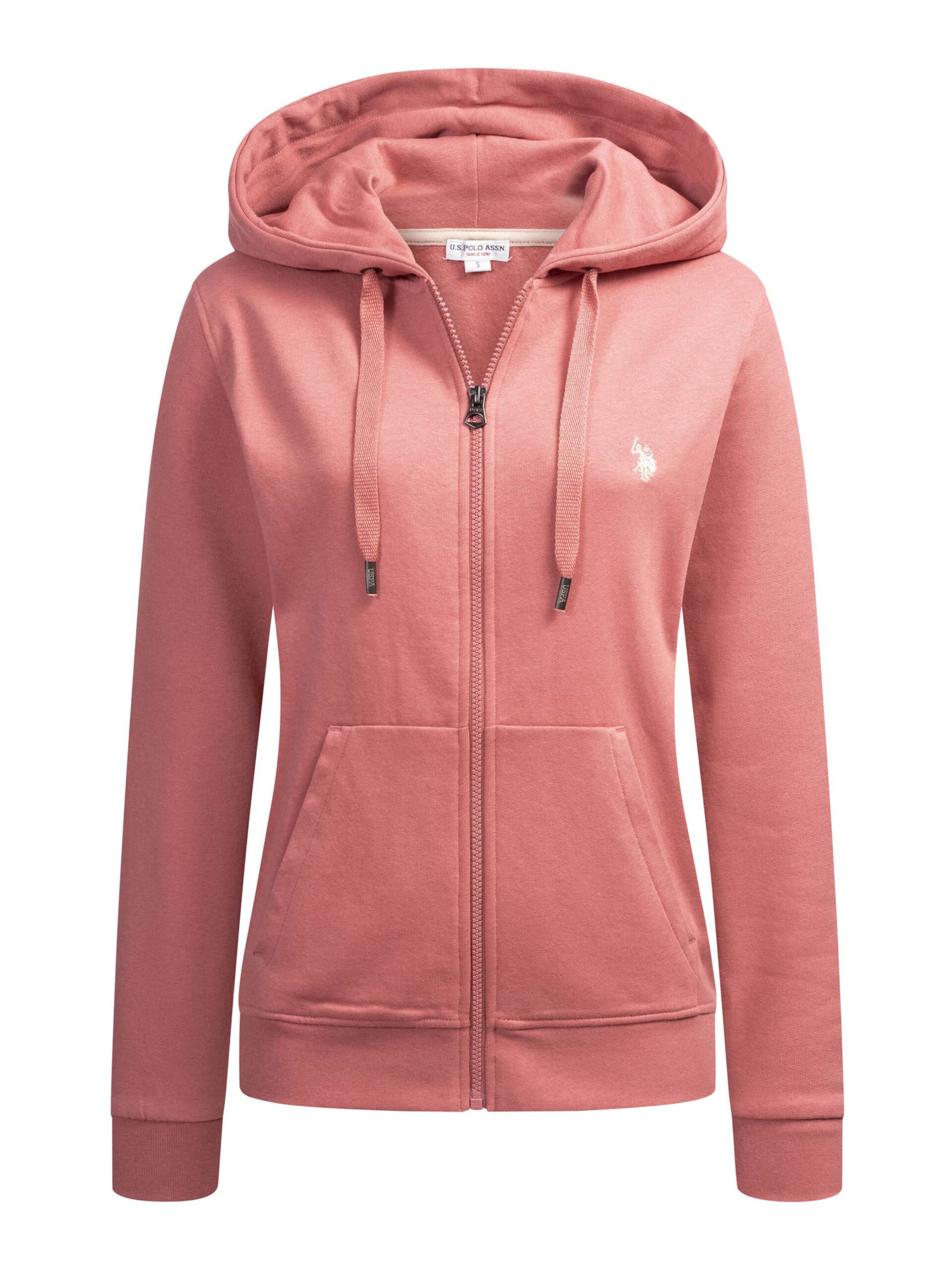 U.S. POLO ASSN. Sweat jacket in Red: front