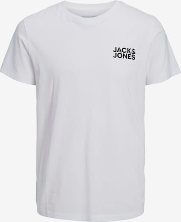 Jack & Jones Plus - Camiseta 'JJECorp' en blanco: frente
