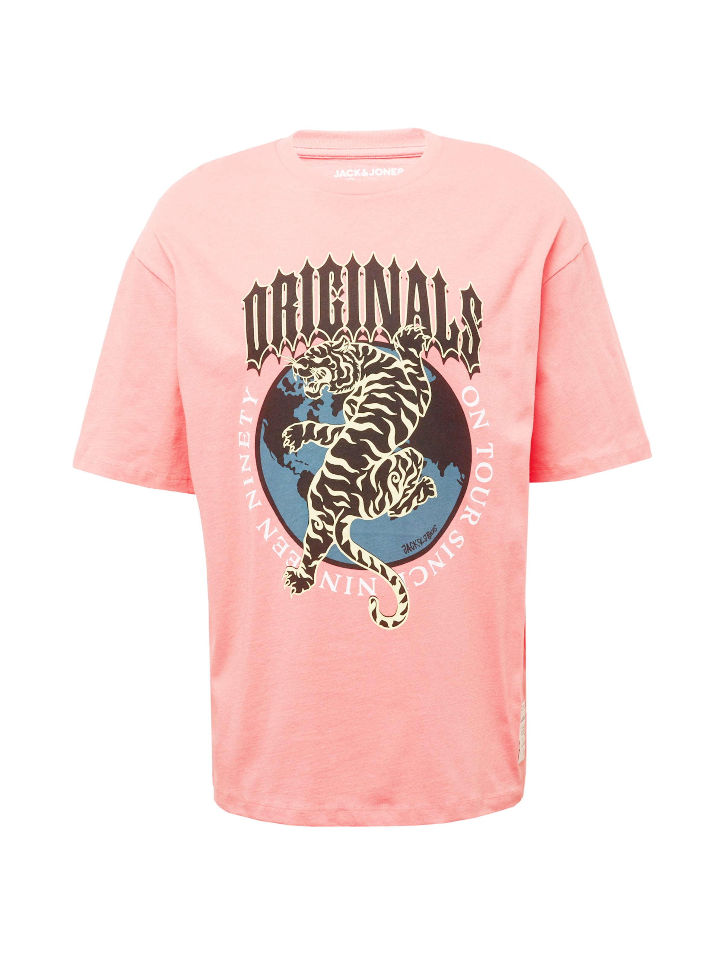 JACK \u0026 JONES Shirt 'WORLDTOUR' in Pink 