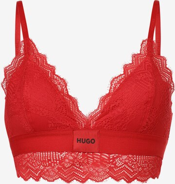 HUGO Triangle Bra in Red: front