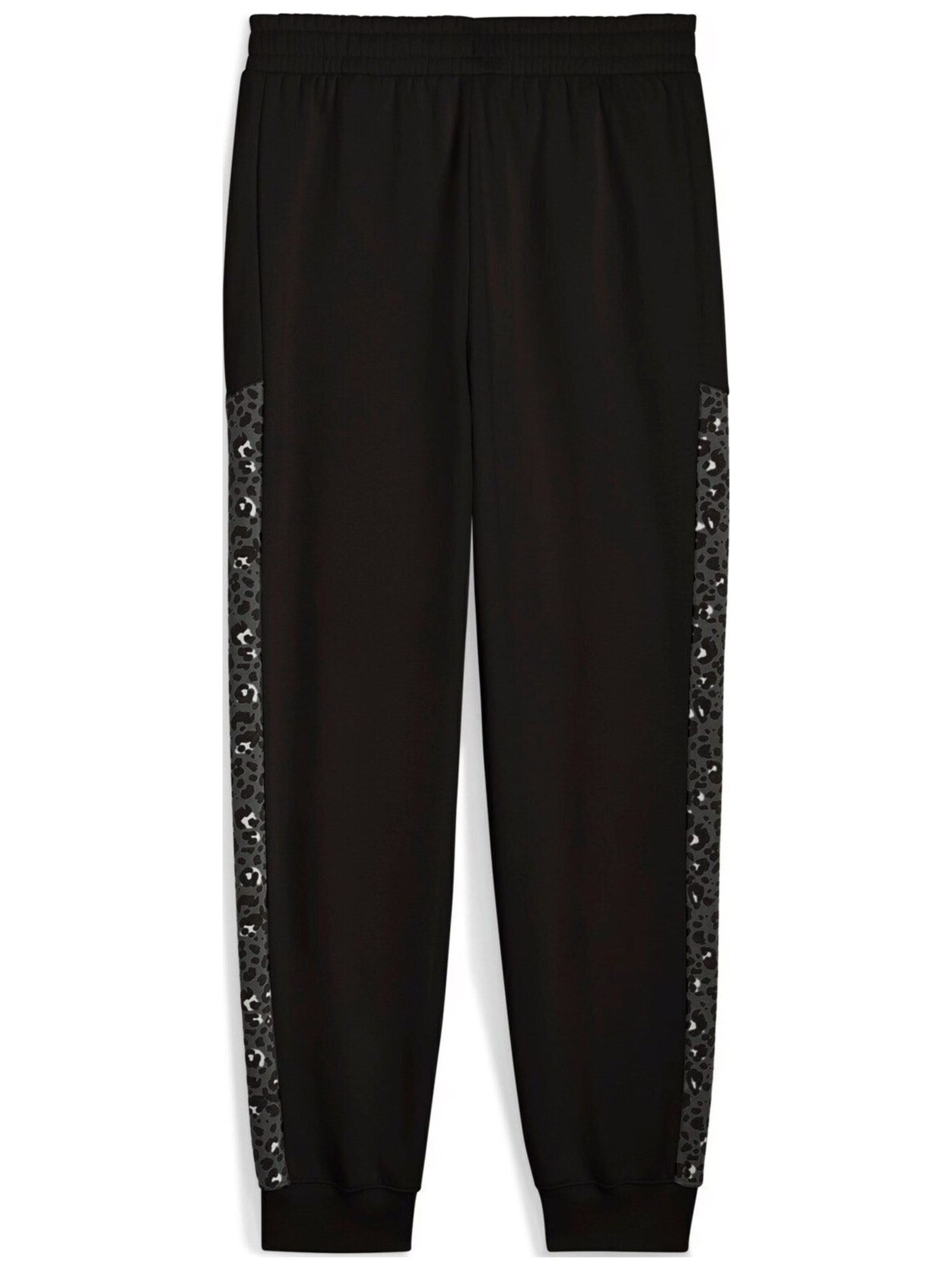 PUMA Regular Sportbroek 'Puma Ess Graphic Animal Comfort High-waist Sweatpants' in Zwart