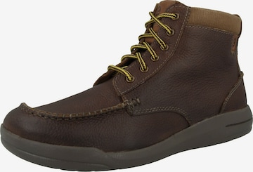 CLARKS Lace-Up Boots in Brown: front