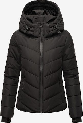 MARIKOO Winter Jacket in Black: front