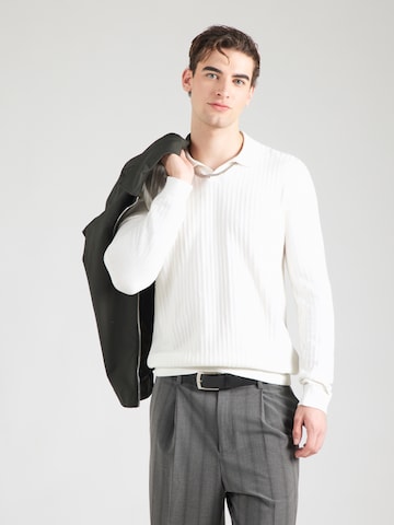 JOOP! Sveter 'Galdino' - Biela: predná strana