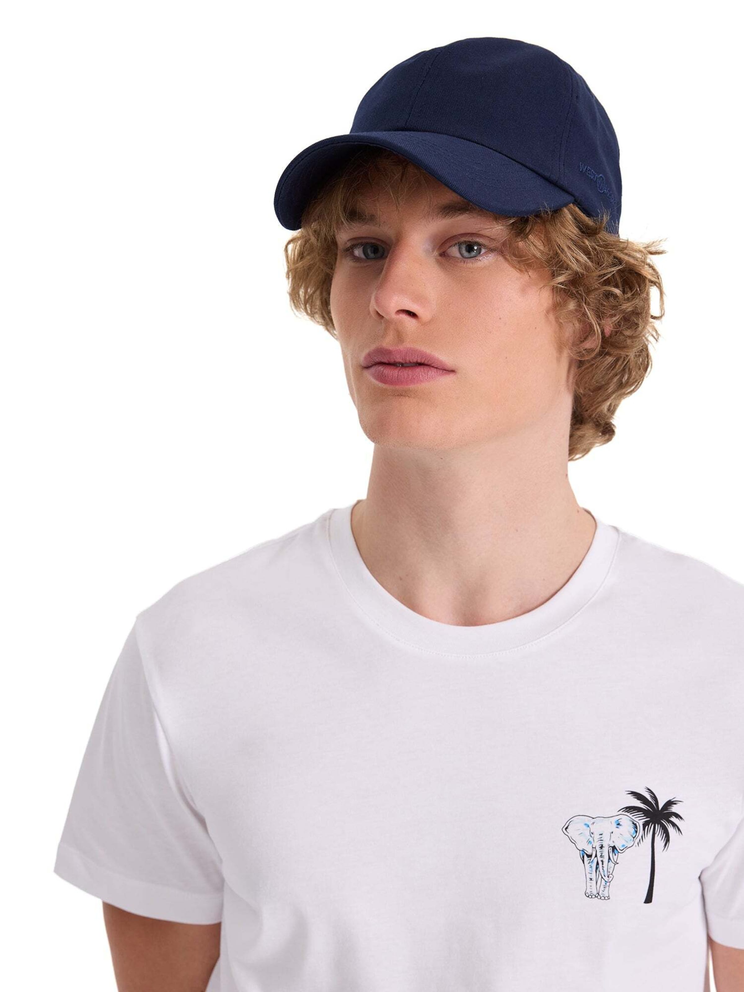 Casquette 'CARTER' WESTMARK LONDON en bleu : devant
