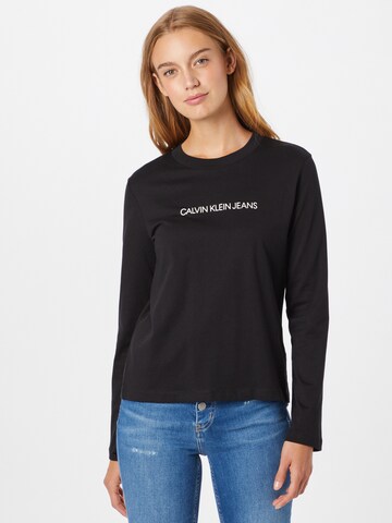Calvin Klein Jeans Póló - fekete: elől