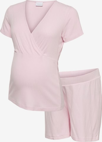 MAMALICIOUS Kort pyjamas i rosa: framsida
