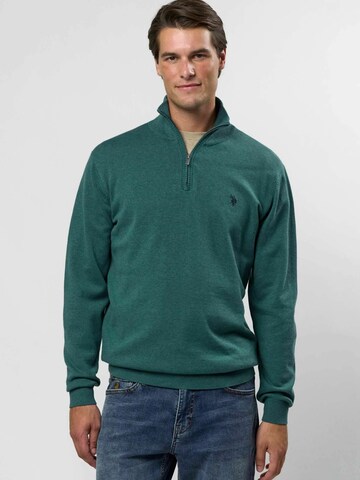 U.S. POLO ASSN. Pullover ' Brison ' in Grün: Vorderseite