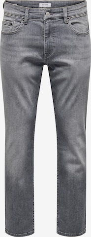 Only & Sons Regular Farkut 'Weft' värissä harmaa: etupuoli