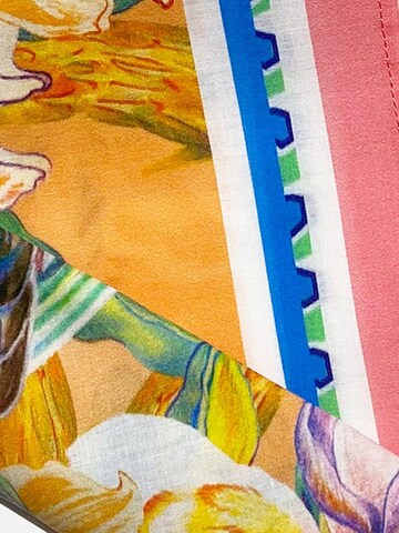 Marylène Madou - Chal 'Paradise Parakeets Cotton Bandana Scarf' en amarillo