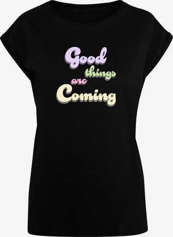 T-shirt 'Good Things' Merchcode en noir : devant