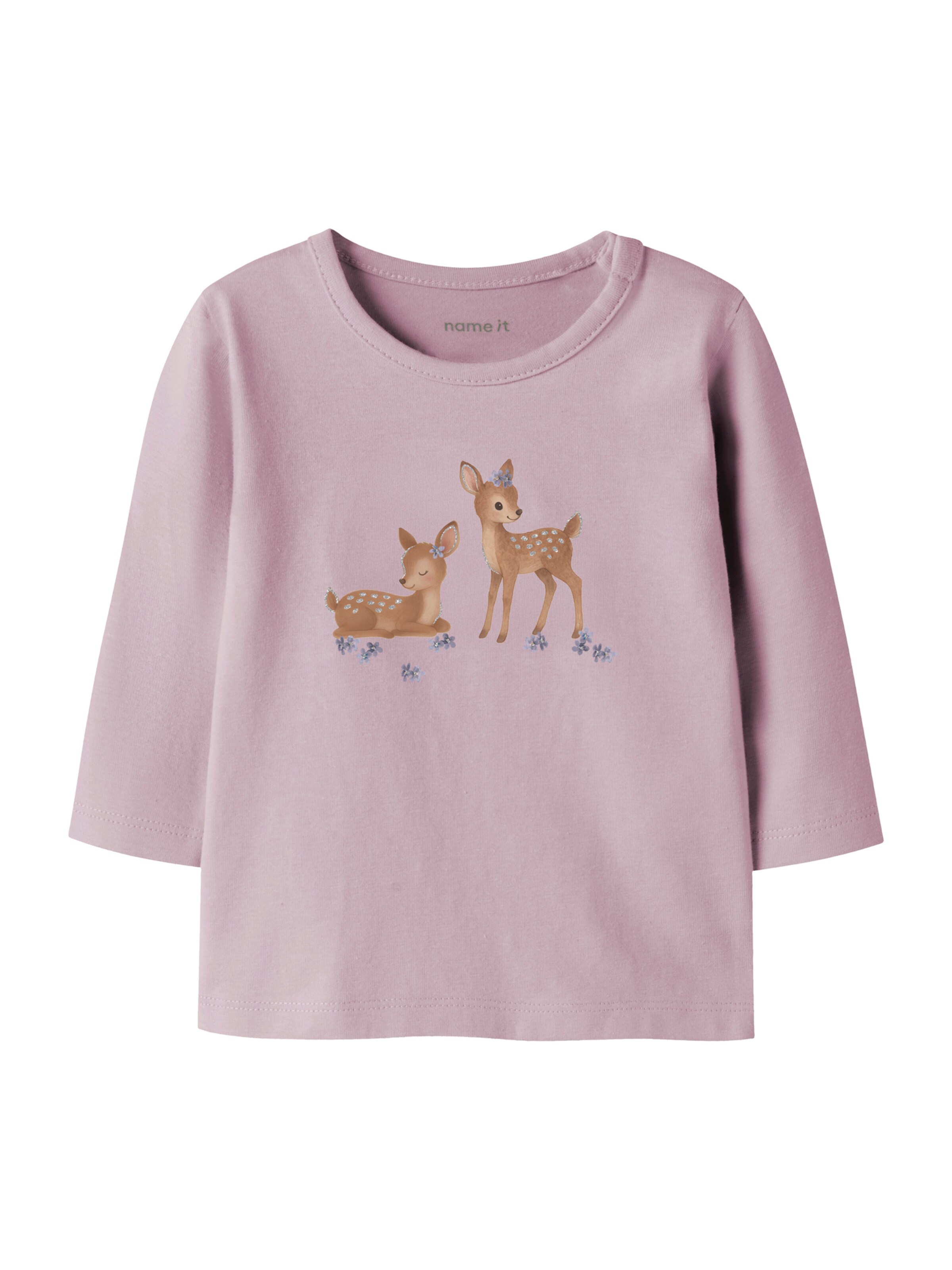 Maglietta 'NBFRAMBIBI' di NAME IT in lilla: frontale