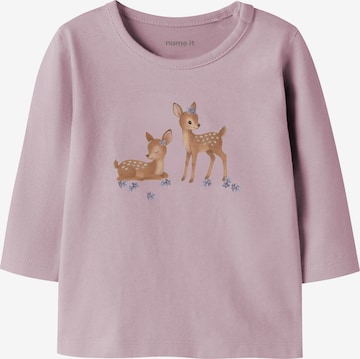 Maglietta 'NBFRAMBIBI' di NAME IT in lilla: frontale