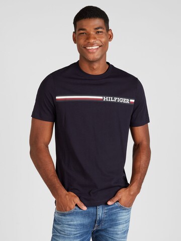 TOMMY HILFIGER Футболка в Синий: спереди