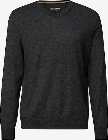 Street One MEN Pullover in Grau: Vorderseite