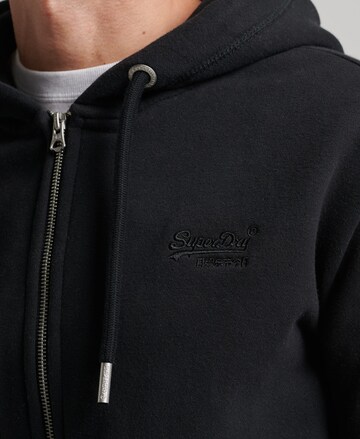 Superdry Zip-Up Hoodie in Black