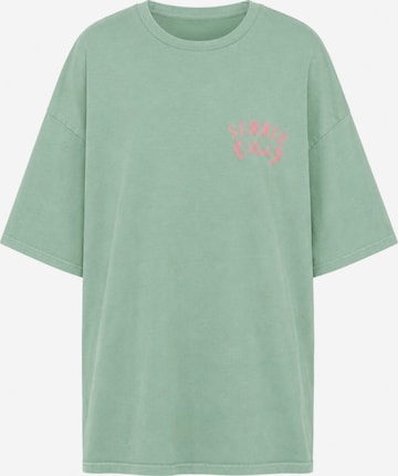 Worldclassca Oversized Shirt ''Summer Babe'' in Green: front