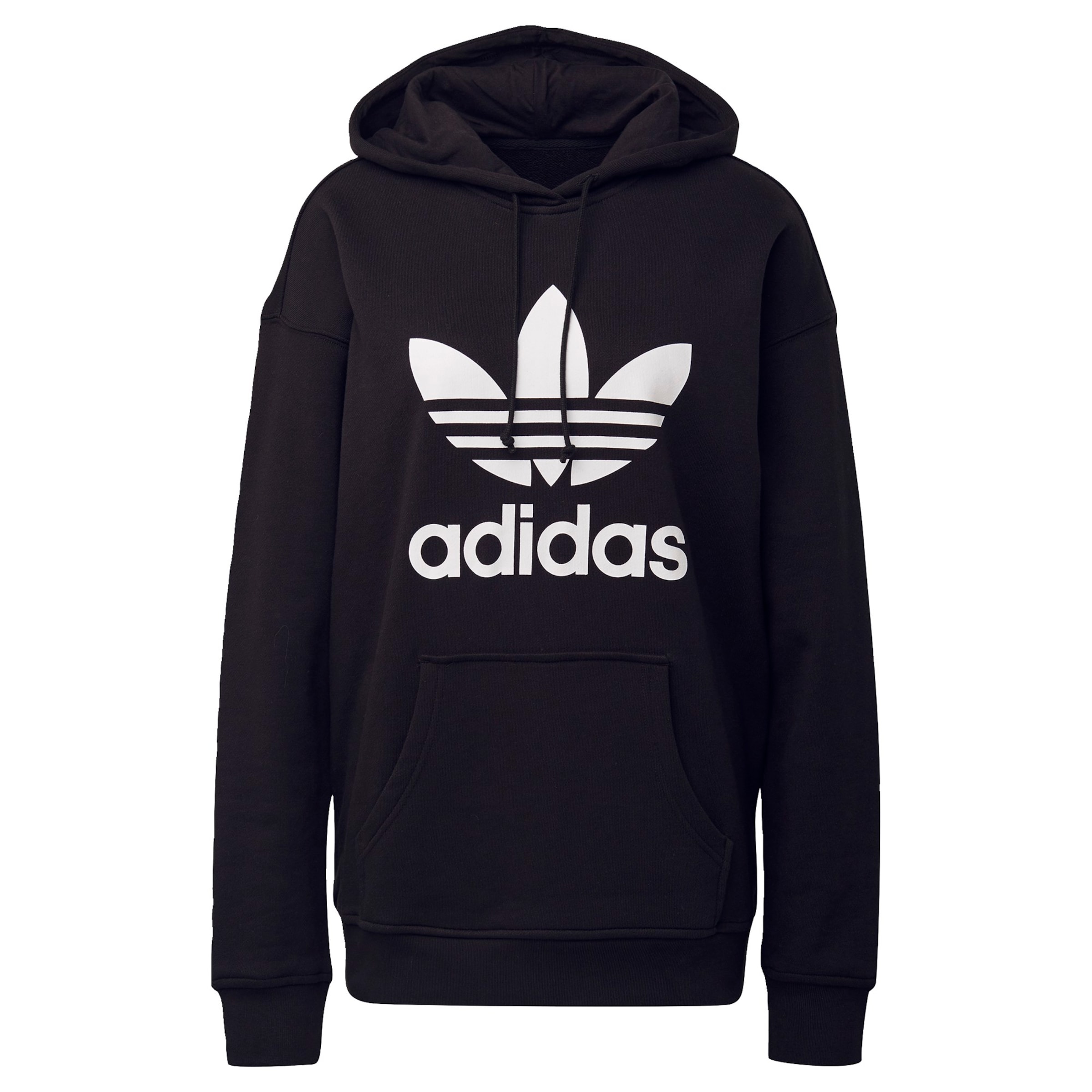 ADIDAS ORIGINALS Sweatshirt 'Adicolor Trefoil' in Black: front