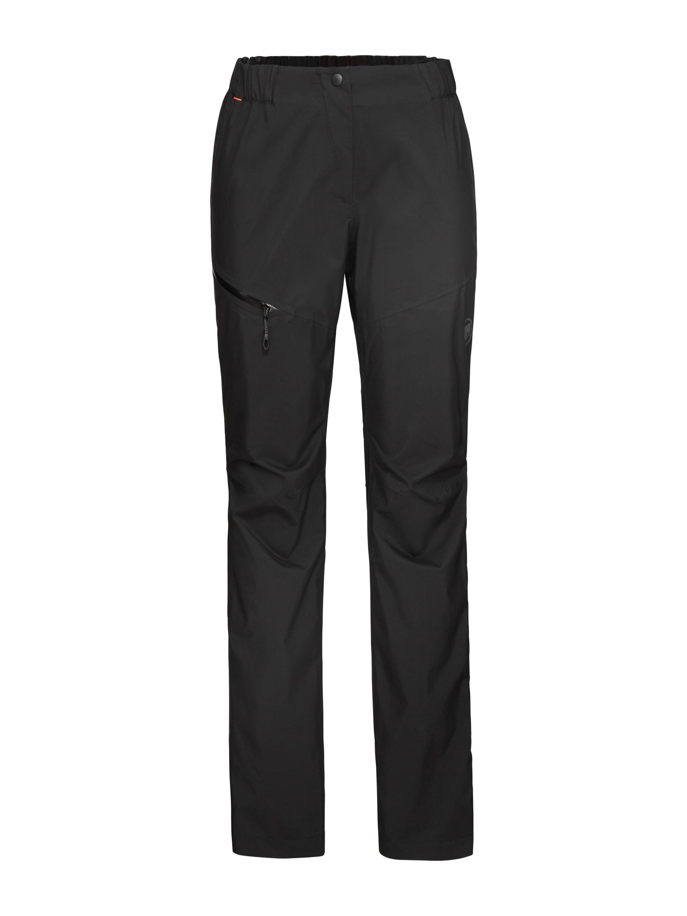 MAMMUT Regular Outdoor Pants 'Alto' in Black: front