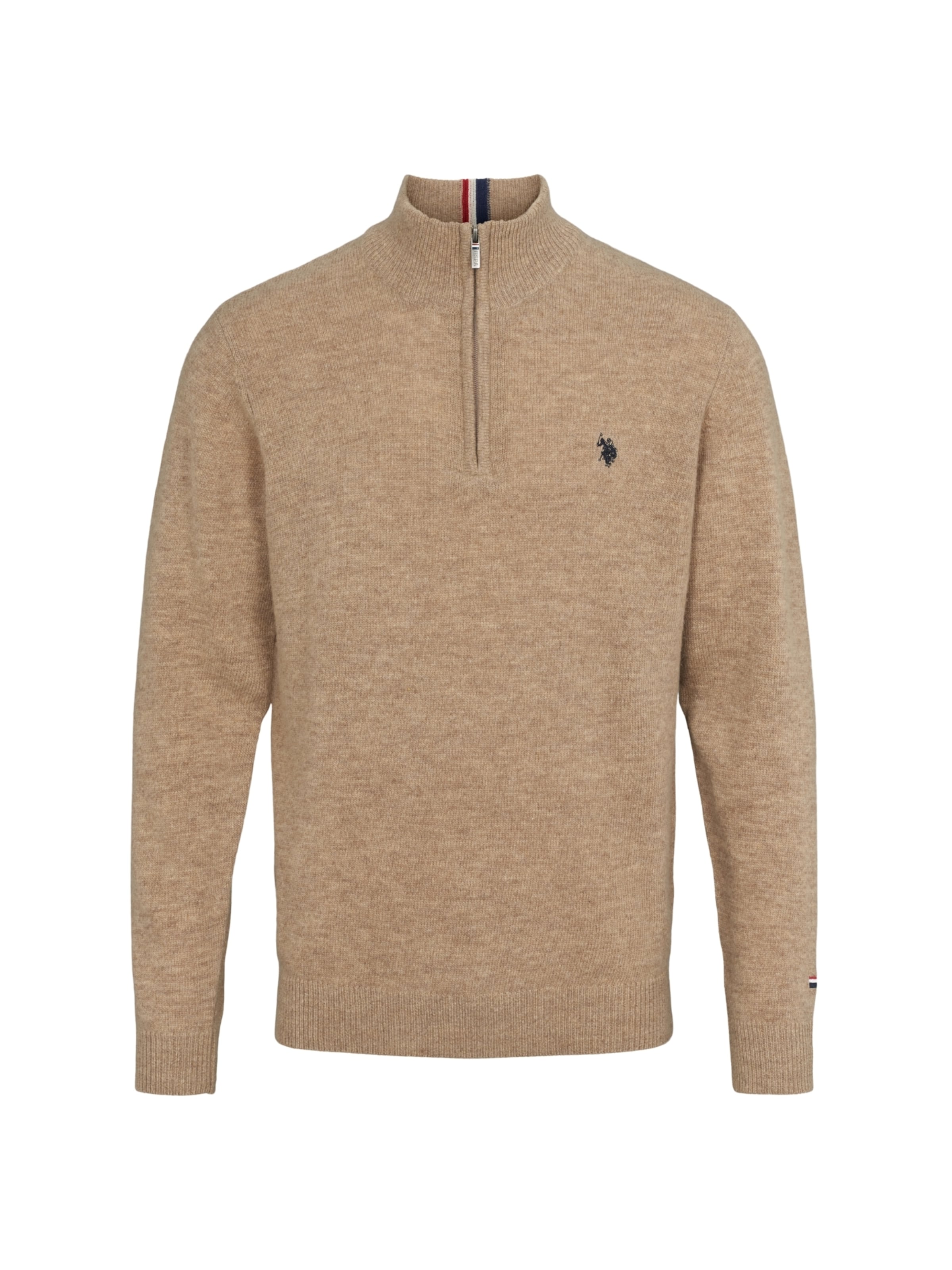 U.S. POLO ASSN. Svetr 'Kevin' – béžová: přední strana